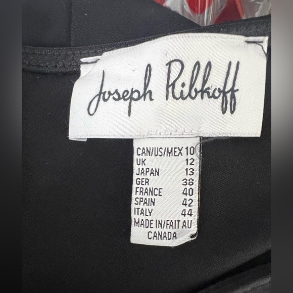 Joseph Ribkoff Black Jersey Cocktail Dress Womens Size 10 - Picture 5 of 5